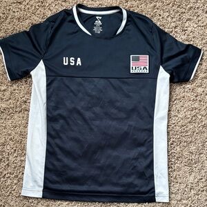 USA Kids Performance Jersey - Navy and White